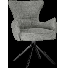 Стул с подлокотниками Woodville Atlanta поворотный серый/черный