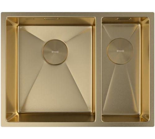 Кухонная мойка ZorG Zerox 58-2 U / IF-R PVD Gold
