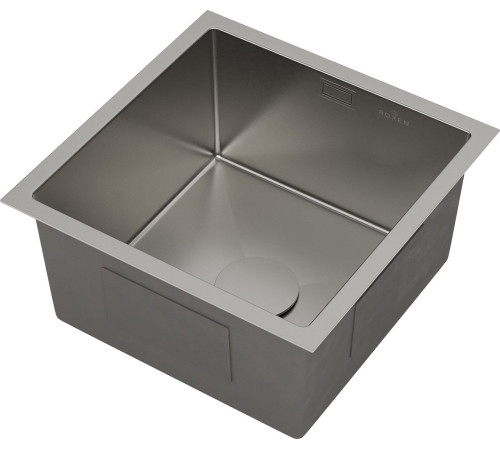 Кухонная мойка Roxen Uno 560210-44 440*440 сатин под столешницу с ролл-матом и дозатором