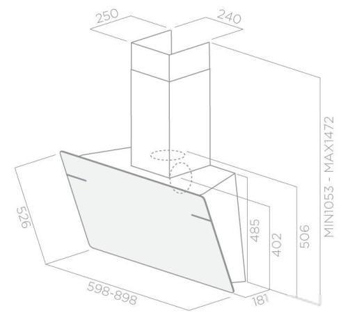 Кухонная вытяжка Elica L'essenza BL/A/60 [PRF0117403]