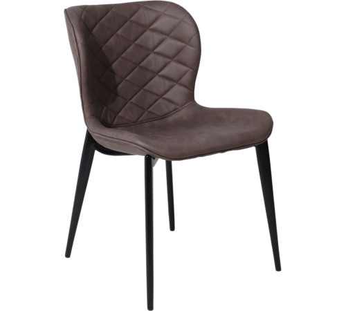 Стул Алвест Av 470 коричневая замша 04/черный