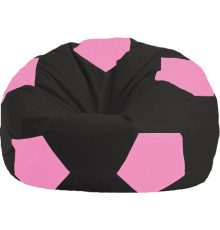 Кресло-мешок Flagman Мяч Стандарт М1.1-469 черный/розовый