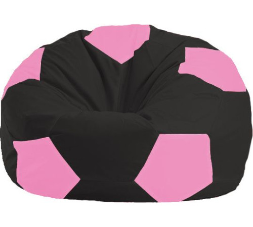 Кресло-мешок Flagman Мяч Стандарт М1.1-469 черный/розовый