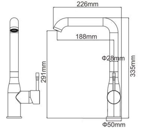 Смеситель Gerhans HU01K4698-23 терракот