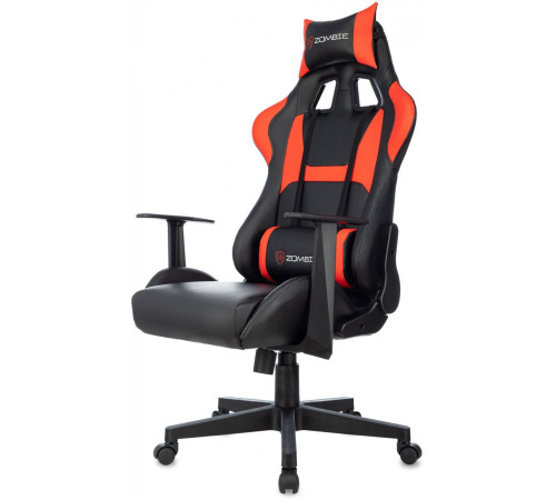 Игровое геймерское кресло Бюрократ Zombie Game Penta черный/красный