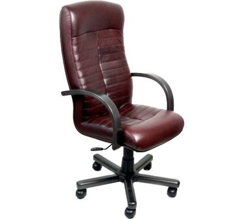 Офисное кресло Деловая обстановка Консул Экстра бордовый, кожа люкс