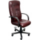 Офисное кресло Деловая обстановка Консул Экстра бордовый, кожа люкс