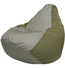 Кресло-мешок Flagman Груша Мини L Г0.1-341 серый/оливковый