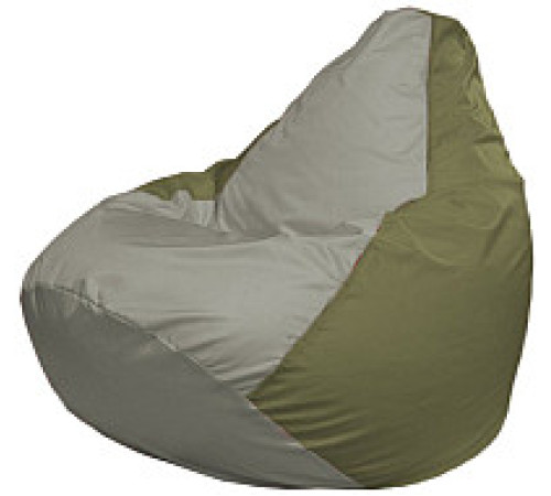 Кресло-мешок Flagman Груша Мини L Г0.1-341 серый/оливковый