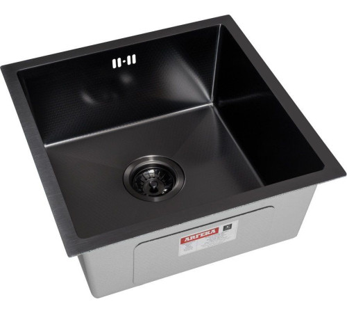 Кухонная мойка ARFEKA ECO AR 450*450 BLACK PVD NANO DECOR