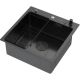 Кухонная мойка ARFEKA ECO AR мойка 500*500 POP-UP, коландер F, дозатор BLACK DECOR VOLCANIC ROCK