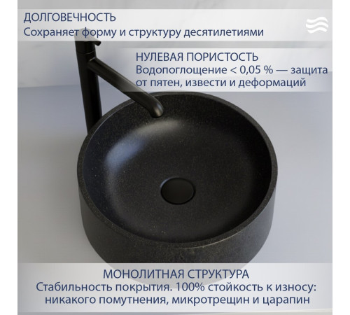 Умывальник Lauter Laguna 21L405GB Gold Black