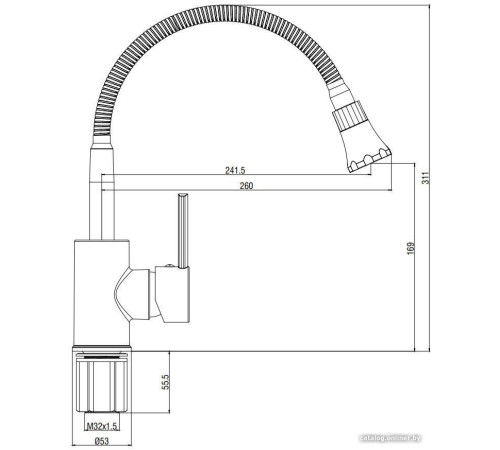 Смеситель Voda KLA519flex
