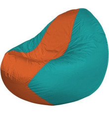 Кресло-мешок Flagman Classic К2.1-142 бирюзовый/оранжевый