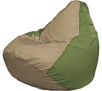 Кресло-мешок Flagman Груша Мега Super Г5.1-91 тёмно-бежевый/оливковый