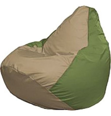 Кресло-мешок Flagman Груша Мега Super Г5.1-91 тёмно-бежевый/оливковый