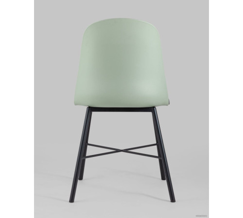 Стул Stool Group Shell серо-зеленый