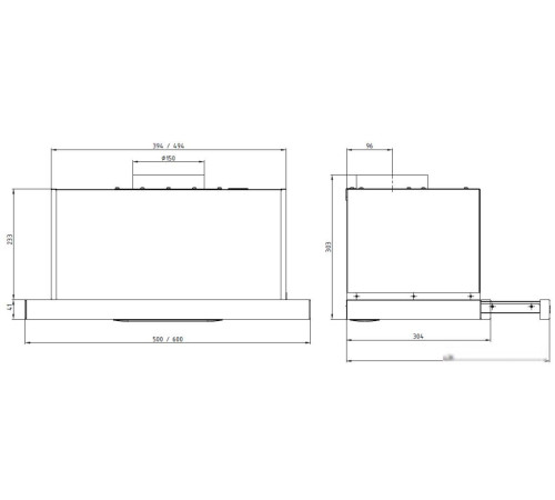 Кухонная вытяжка Elikor Slide 60П-1000 227273 черный/стекло черное