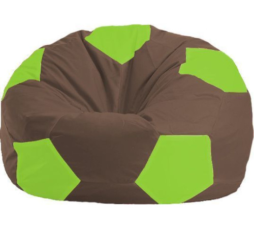 Кресло-мешок Flagman Мяч Стандарт М1.1-325 коричневый/салатовый