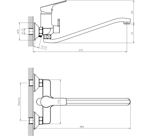 Смеситель Rossinka Silvermix RS29-34