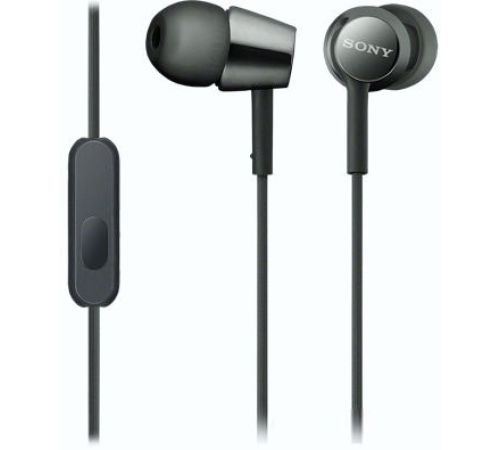 Наушники с микрофоном Sony MDR-EX155AP черный