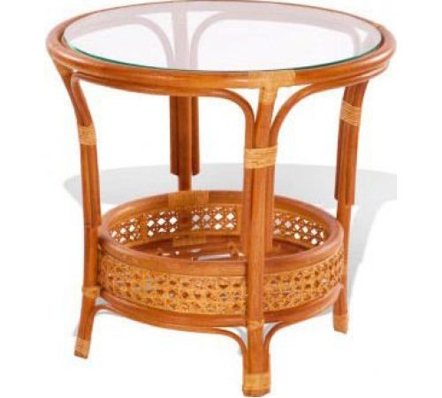 Стол Мир Ротанга 02/15A-Rd коньяк