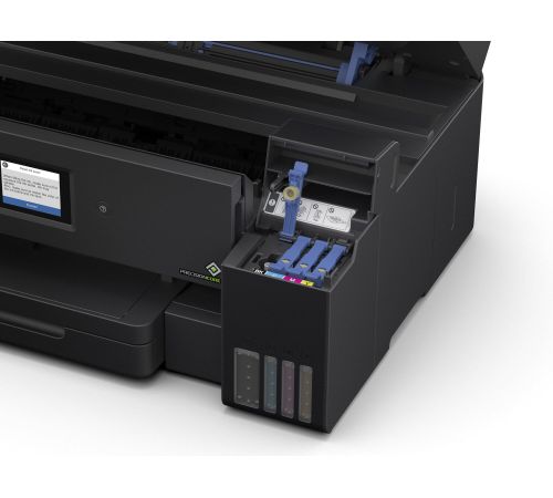МФУ Epson L14150 ресурс стартовых контейнеров 7500/6000, чернила 001