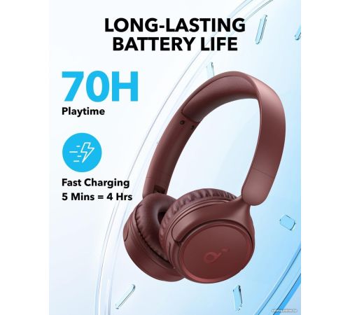 Наушники Anker Soundcore H30i красный