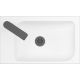 Умывальник Belux Темпо-1 HR1240 черный, с каркасом, сифоном, донным клапаном