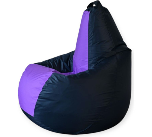 Кресло-мешок Mio Tesoro Груша Kombo XXL GF-130x85-CHL черный/лаванда