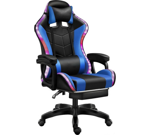 Кресло Jiqiao DG8003 черный/синий