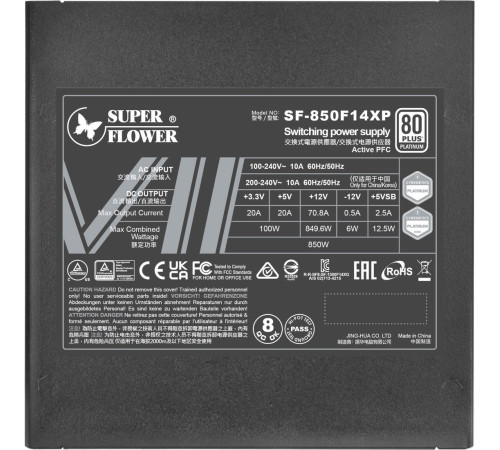 Блок питания Super Flower Leadex VII Platinum PRO 850W SF-850F14XP