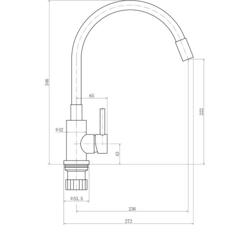 Смеситель Fashun A54101N-15A