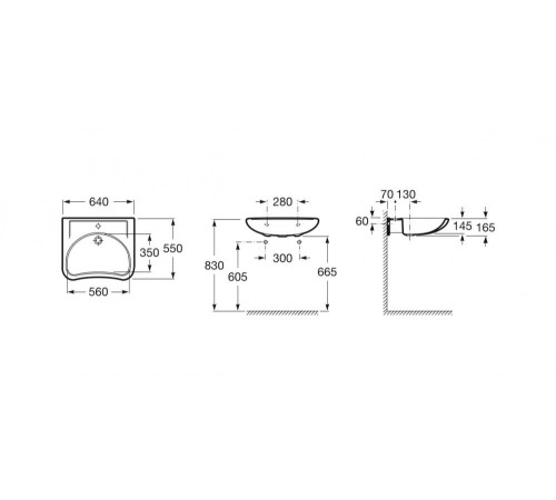 Умывальник Roca Access ZRU9307659