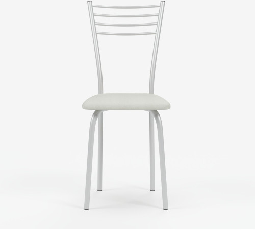 Стул Mio Tesoro Сигма молочный/металлик