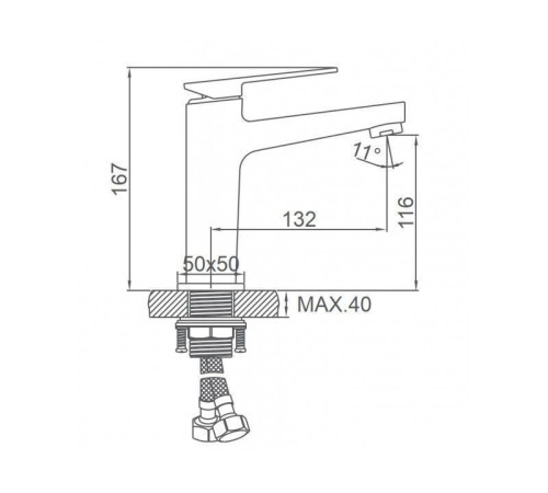 Смеситель Ledeme L1078B