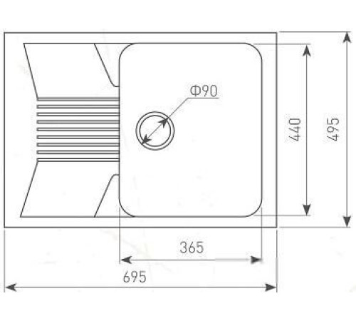 Кухонная мойка Zigmund & Shtain Klassisch 695 молодое шампанское