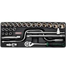 Набор торцевых головок Toptul GCAT2604 26 предметов