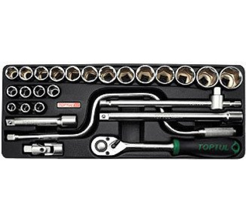 Набор торцевых головок Toptul GCAT2604 26 предметов