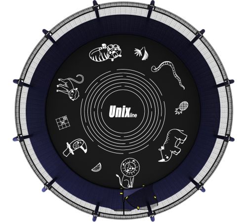 Батут Unix Line Supreme Game 16ft синий
