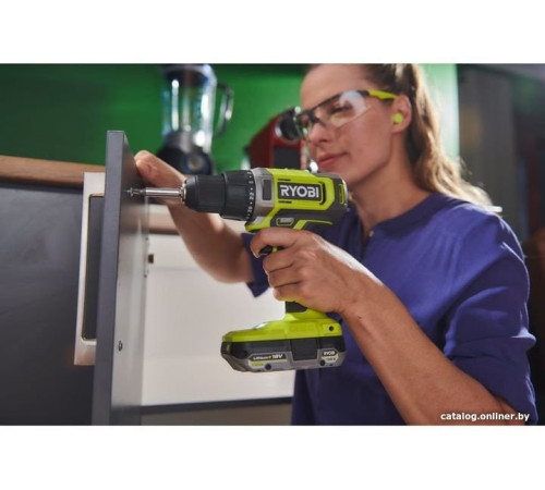 Дрель-шуруповерт Ryobi RDD18-2C42S 5133005521 с 2-мя АКБ 2 Ач+4 Ач, сумка