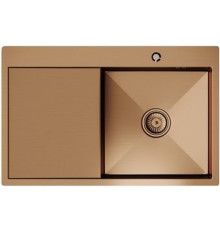 Кухонная мойка Mixline Pro 552920 бронза, с сифоном