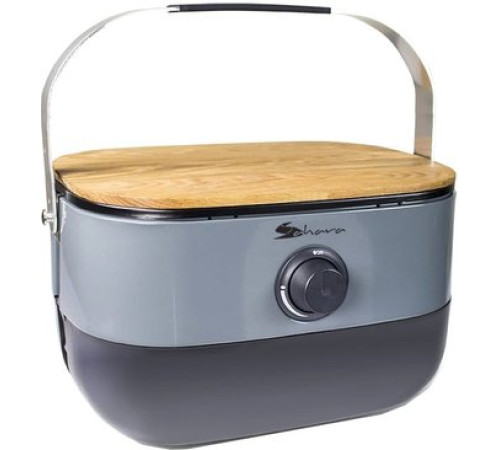 Портативный газовый гриль Sahara Mini BBQ серый