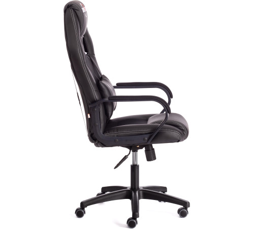 Кресло TetChair Driver иск. кожа/ткань, черный/черный