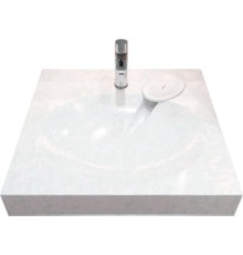 Умывальник Marblan Practic 60 белый глянцевый, с кронштейнами, без сифона