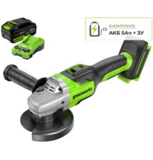 Угловая шлифмашина Greenworks GD24AG 3200207CUG с 1-м АКБ