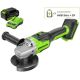 Угловая шлифмашина Greenworks GD24AG 3200207CUG с 1-м АКБ