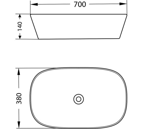 Умывальник Lauter 21393-70 + Cascade 21СК0655BS