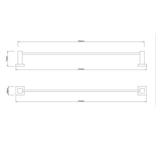 Держатель для полотенца Lauter 21SH6011 Chrome