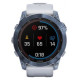 Умные часы Garmin Fenix 7X Sapphire Solar голубой минерал/белый камень